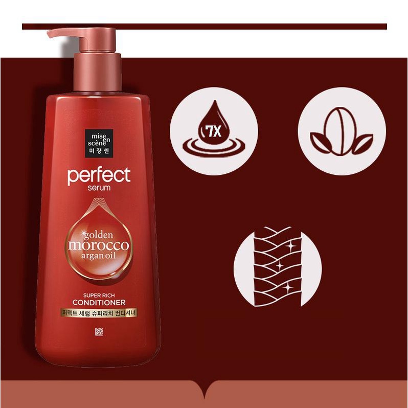 ของแท้100-คอนดิชั่นเนอร์-mise-en-scene-perfect-serum-conditioner-680ml-แดง