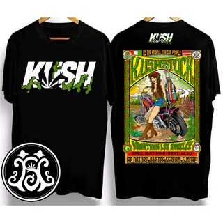 ผ้าฝ้าย 100%เสื้อยืด kush เสื้อยืดสุดเท่ Crew neck T-shirt. Oversized T-shirt เสื้อยืดผ้าคอตตอน V.10S-3XL