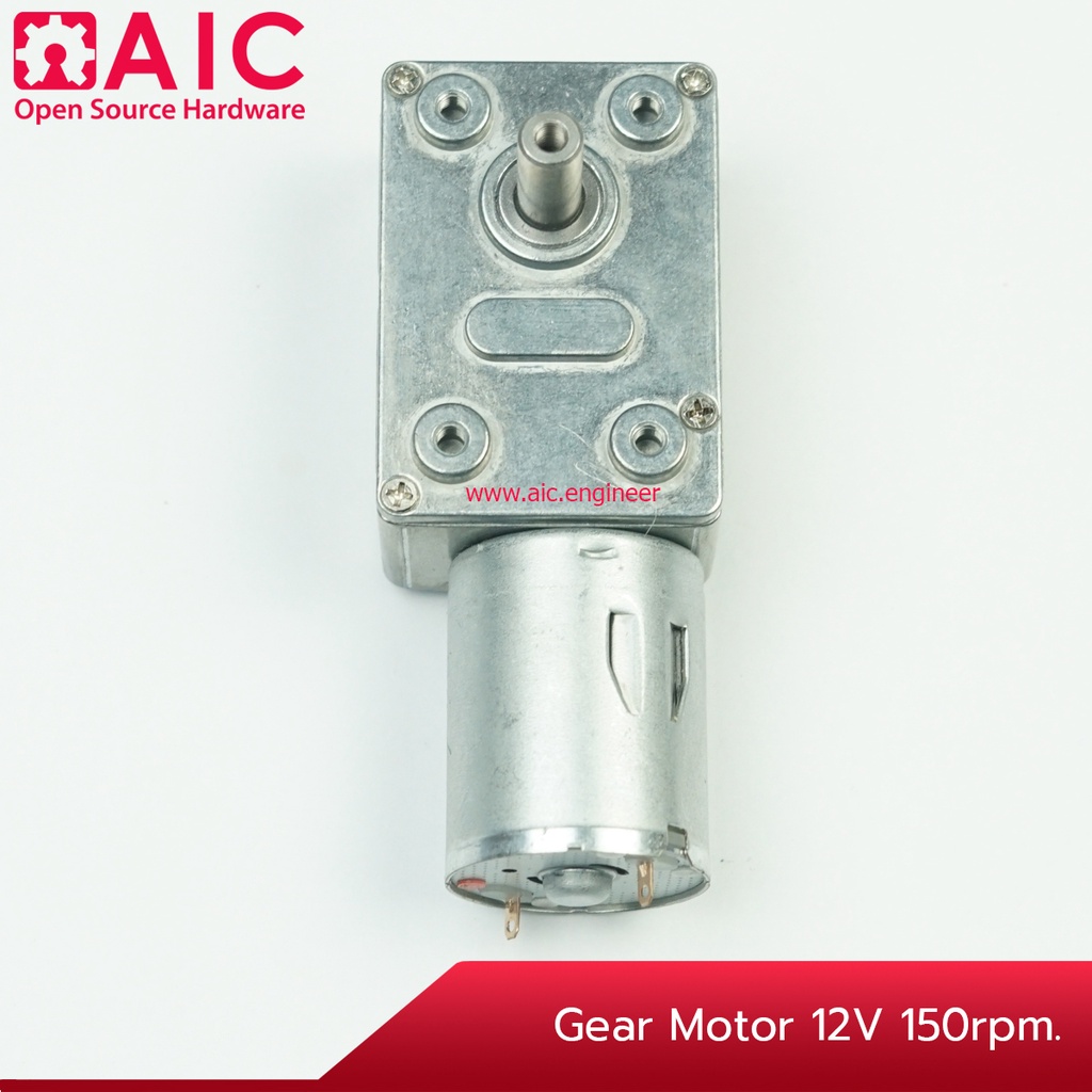 มอเตอร์-ทดรอบ-gear-motor-12v-ตัวเล็ก-ความเร็วรอบ-6-150-rpm-aic