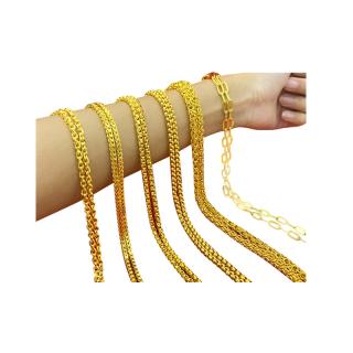 โปรโมชั่น : Maiyararp สร้อยคอ 2 บาท ชุบเศษทองเยาวราช เหมือนแท้ 100% ไม่ลอก ไม่ดำ รับประกัน 6 เดือน สร้อยคอทอง ทองปลอม สร้อยทองปลอม