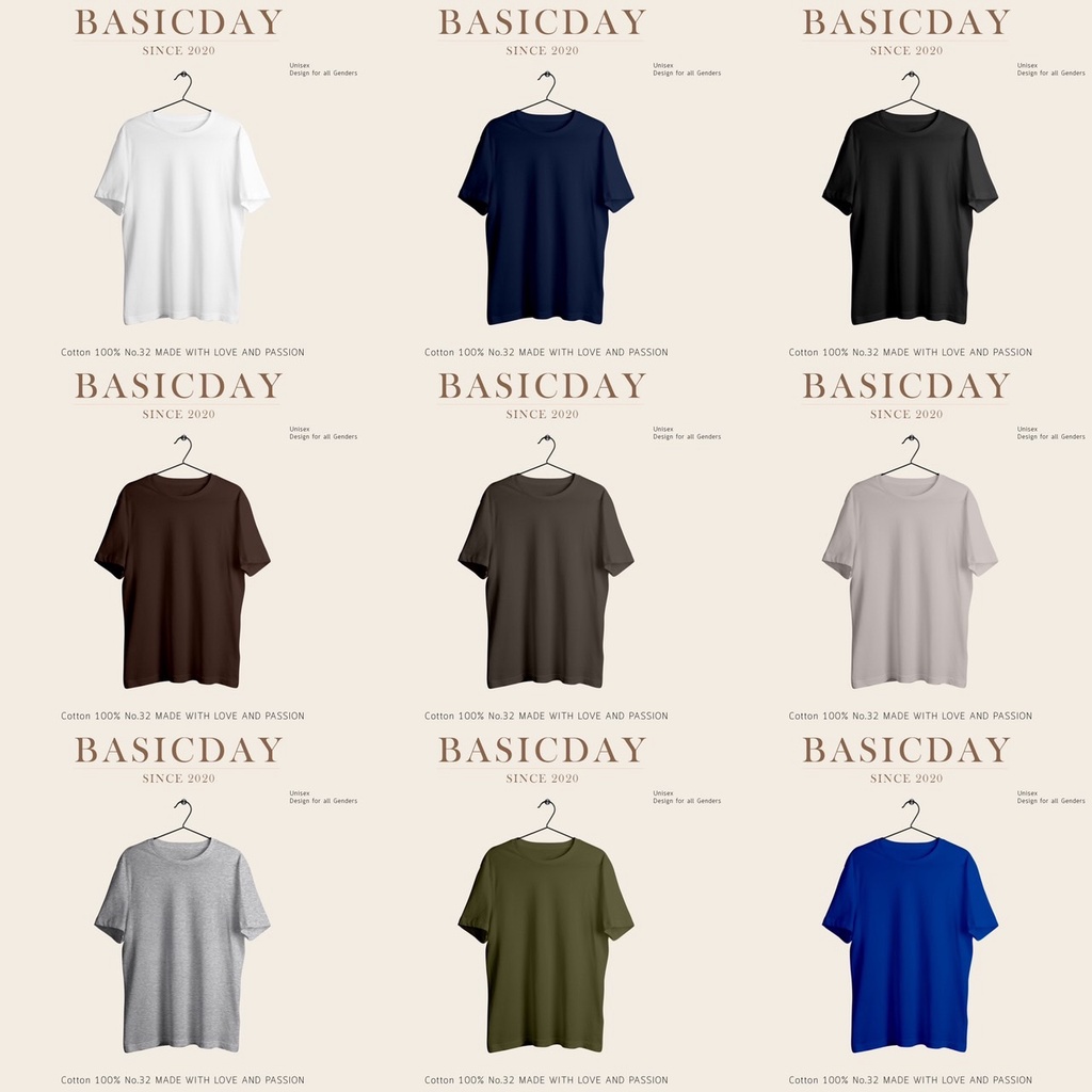 เสื้อยืดสีเทาอ่อน-เสื้อยืดสีพื้น-เสื้อยืดเปล่า-cotton100-แขนสั้น