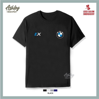 [100% Cotton] T Shirt Round Neck BMW IX I4 Hybrid EV Electric Vehilce X5 i8 SUV Sport Car Baju Lelaki Cotton Fashion Emb