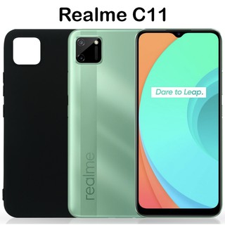 TPU Case เคสเรียวมี Realme c11 เคสซิลิโคน เคสนิ่ม สวยและบางมาก เคสสีดํา พร้อมส่ง [ส่งจากไทย]