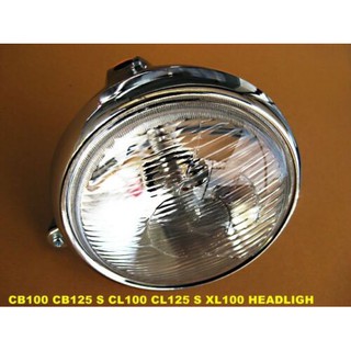 HEADLIGHT &amp; RIM RING &amp; BUCKET CASE dia.6" for HONDA CB100 CB125 CL100 CL125 S XL100 // ไฟหน้า 6 นิ้ว