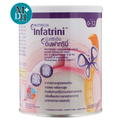 ภาพหน้าปกสินค้าNutricia Infatrini นิวทริเชีย อินฟาทรินี่ ขนาด 400 กรัม (16905) จากร้าน medicalhubb บน Shopee