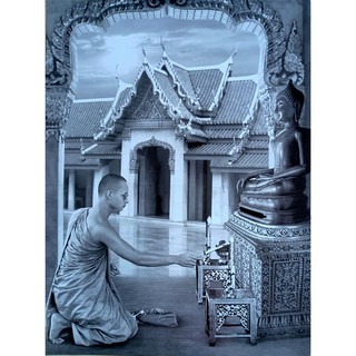 ภาพร.9ภาพมงคล เพื่อสักการะบูชา รูปภาพติดผนัง เสริมฮวงจุ้ย ของขวัญของฝากที่ระลึก ขนาดภาพ 15x21นิ้ว