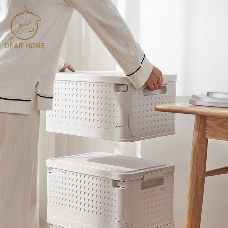 Dear Home กล่องเก็บของพับเก็บได้ พร้อมฝาปิด กล่องเก็บของอเนกประสงค์ ...