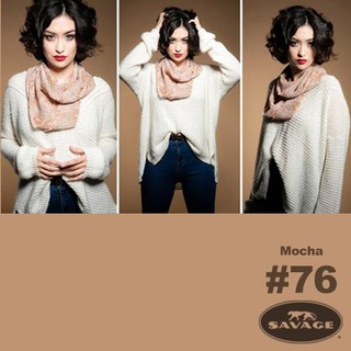 SAVAGE สี#76 Mocha, 107" x 36  ขนาด 272cm x 1,100cm  กระดาษฉากหลัง ราคาส่ง    Savage Widetone Seamless Background Paper