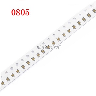 0805 1Nf 1000Pf 102K 100V 102 X7R Erro 10% Smd Mlcc ตัวเก็บประจุเซอร์โมไมโคร 100 ชิ้น