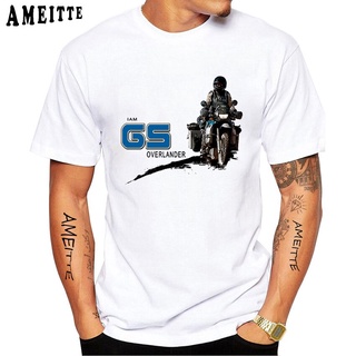 เสื้อยืดวินเทจTuxinhe I&#39; am A GS Overlander Adventure เสื้อยืดแขนสั้น พิมพ์ลาย Drive The Clic Motorcycle R 1200 GS R