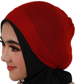 ราคาหมวกไหมพรมมุสลิม hba07 ไม่พับ