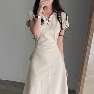 Ryleigh dress เดรสยาว เดรสโปโล เดรสสไตล์เกาหลี TS1169