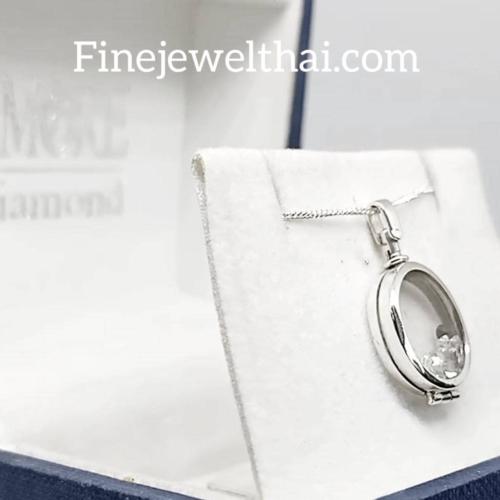 finejewelthai-ล็อกเก็ตทรงรี-ล็อกเก็ตเงินแท้-ล็อกเก็ตใส่ของ-locket-silver-pendant-p118100g-pg