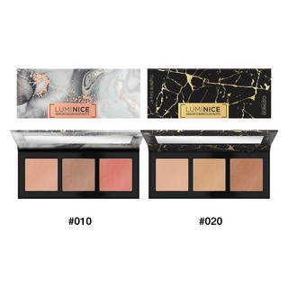 Catrice Luminice Highlight &amp; Bronze Glow Palette บลัชออน ไฮไลท์ บรอนเซอร์ เครื่องสำอาง พาเลต