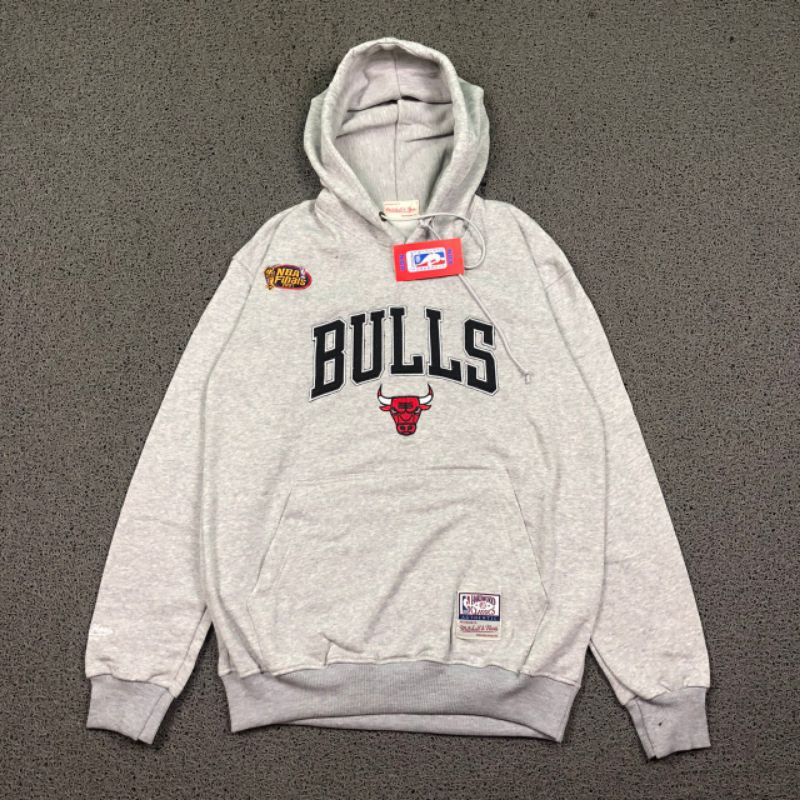 เสื้อแจ็กเก็ตกันหนาว-มีฮู้ด-ลาย-micthell-amp-ness-chicago-bulls-gray-nba-finals-1991-คุณภาพดี