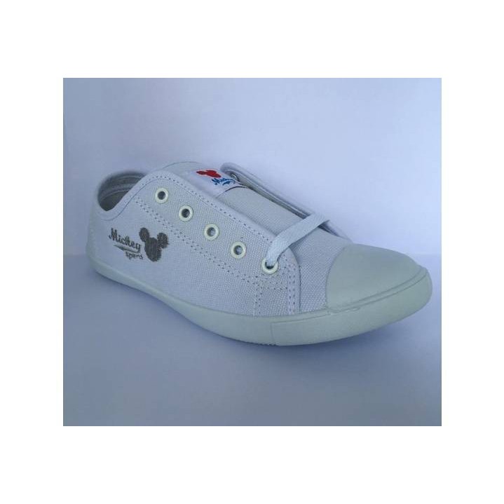 ภาพหน้าปกสินค้ารองเท้าผ้าใบนักเรียนสีขาวผูกเชือก Adda รุ่น 41H04-B1 ลายมิกกี้เม้าส์ จากร้าน 289shop บน Shopee