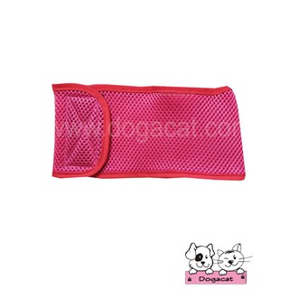 Dogacat โอบิสุนัข โอบิหมา ป้องกันฉี่ ฝึกขับถ่าย ลายตาข่ายสีชมพู