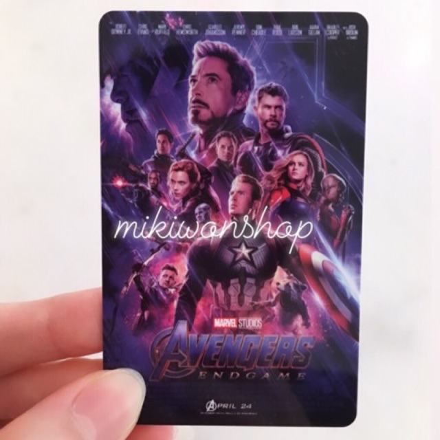 Major Avengers Endgame Card (ลายตัวละคร,โปสเตอร์) | Shopee Thailand