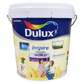 สีน้ำทาภายใน ICI DULUX INSPIRE BASE A กึ่งเงา 9 ลิตร สีน้ำอะคริลิกเกรดพรีเมียมสำหรับบ้านที่ต้องการการปกป้องยาวนาน ให้สีส