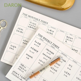 สินค้า DARON Schedule Memo 60 Pages Stationery Notebook Weekly Planner 1PC Creative Simple Business Monthly Planner Office School Supplies