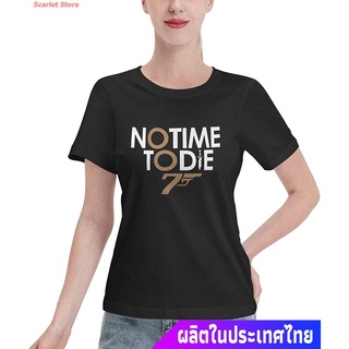 Scarlet Store เสื้อยืดเจมส์บอนด์เสื้อยืดยอดนิยม James Bond 007 T-Shirt Classic Cotton Summer Tshirt For Female James Bon