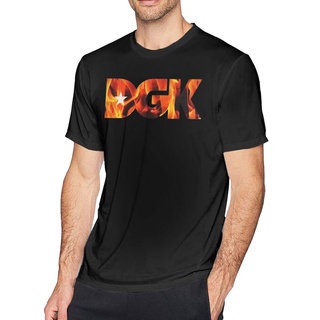 เสื้อยืดแขนยาว พิมพ์ลายโลโก้ Dgk ติดทนนาน สําหรับผู้ชาย