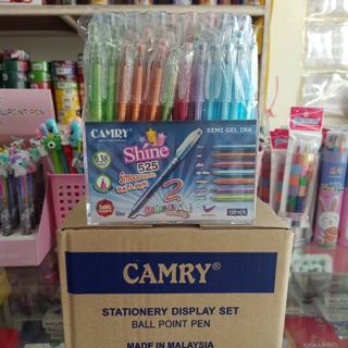 ปากกา CAMRY Shine 525 หัว 0.38 mm. 1 กล่อง 120 ด้าม