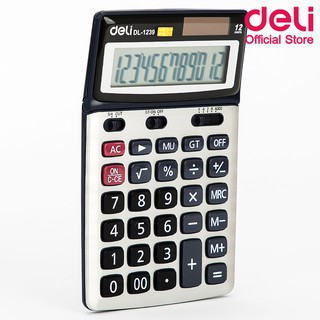 Deli 1239 Calculator 12-digit เครื่องคิดเลขตั้งโต๊ะ 12 หลัก รับประกัน 3 ปี!! เครื่องคิดเลข อุปกรณ์สำนักงาน เครื่องคำนวณ