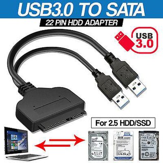 USB 3.0 to Sata 22pin Data Power Cable Adapter for 2.5 Inch HDD Hard Disk Driver