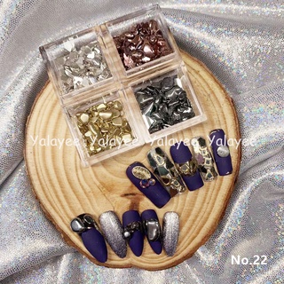 Yalayee [Manicure Accessories] の INS ชุดหินเปลือกหอย ทรงไม่สมมาตร แฟชั่นฤดูร้อน สําหรับตกแต่งเล็บ