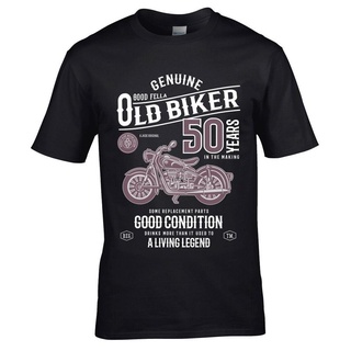 Funny 50 Year Old Biker Vintage Motorcycle Mens T-Shirt Top 50Th Birthday Gift Brand Clothes Summer 2021 O-Neck Men Top