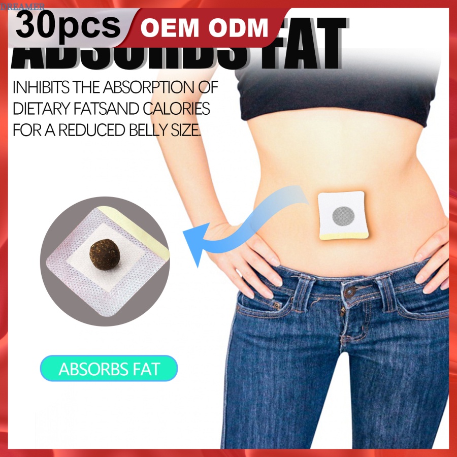 dreamer-30pcs-slim-patch-weight-loss-burn-fat-diet-fast-acting-slimming-pads-slimming-belly-button-stickers-fat-burning-patches