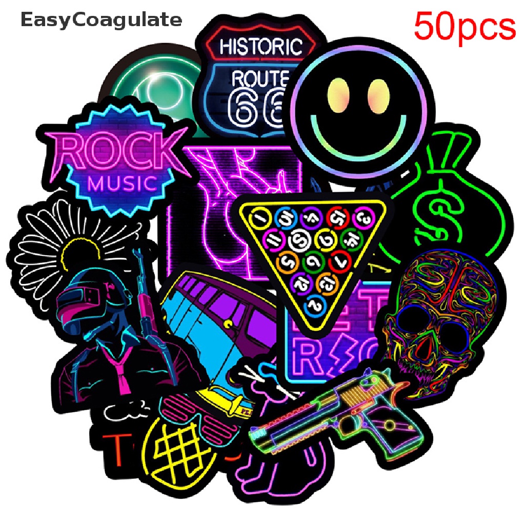 eas-50pcs-graffiti-waterproof-sticker-decal-luggage-laptop-neon-lights-diy-stickers-ate