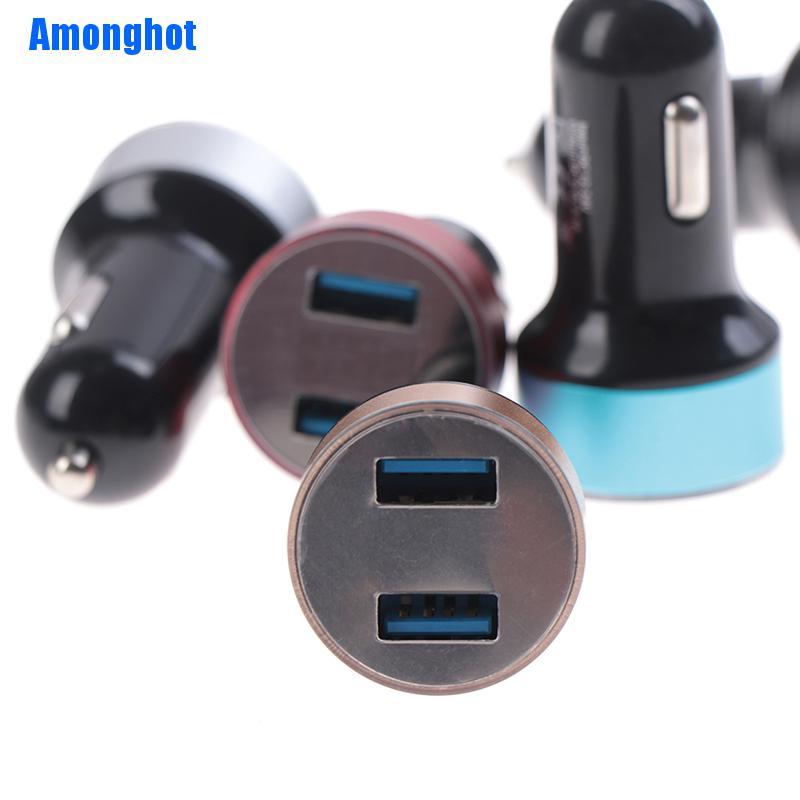 amonghot-โวลต์มิเตอร์-led-จอ-lcd-3-1-a-dual-usb-port-ที่ชาร์จในรถยนต์-12v