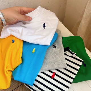 เสื้อยืดลําลอง แขนห้าส่วน สไตล์เกาหลี แฟชั่นฤดูร้อน สําหรับเด็กผู้ชาย และเด็กผู้หญิง 2023