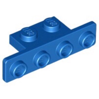 Lego part (ชิ้นส่วนเลโก้) No.2436b / 10201 Bracket 1 x 2 - 1 x 4 with Rounded Corners