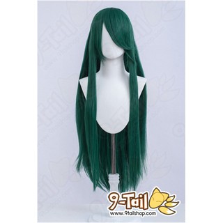 วิกคอสเพลย์ วิกผม Cosplay วิกผมสีเขียวเข้ม 100 cm