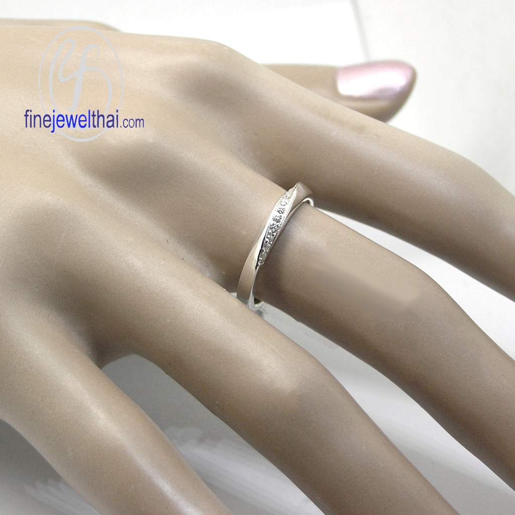 finejewelthai-แหวนอินฟินิตี้-เงินแท้-แหวนเพชร-เพชรสังเคราะห์-infinity-diamond-cz-silver925-wedding-ring-r1341cz