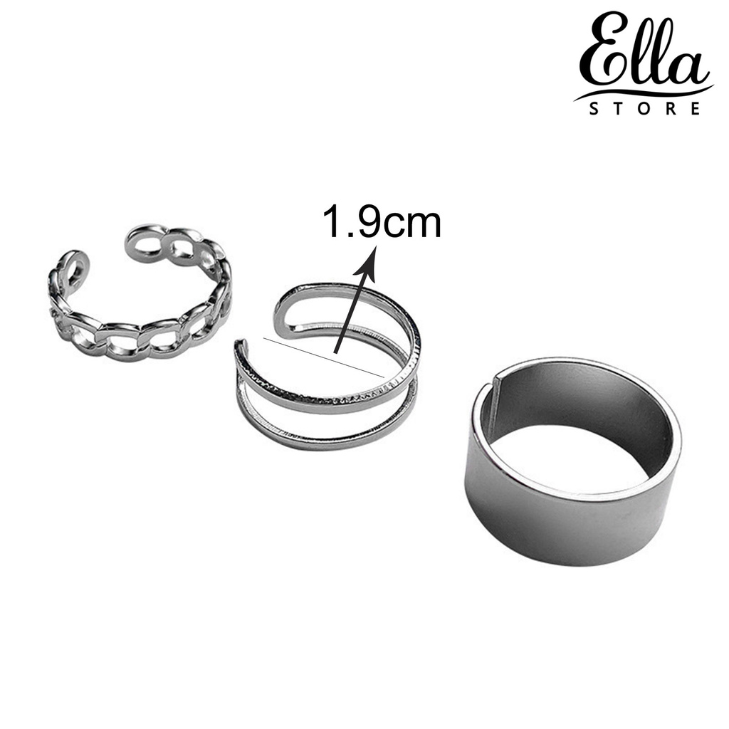 ella-ชุดแหวนอัลลอยแนวเรโทรปรับได้-3-ชิ้น-ชุด