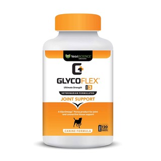 สินค้า GlycoFlex 3 Hip and Joint Support อาหารเสรสำหรับสุนัข บำรุงกระดูก ข้อสะโพกเสื่อม 120 ชิ้น แบ่งขาย 30ชิ้น  แบ่งขาย 60ชิ้น