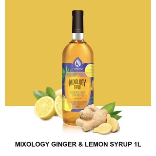 GINGER LEMON MIXOLOGY SYRUP POMONA - ไซรัป มิกซ์โซโลจี้ จินเจอร์ เลมอน ขนาด 1,000 ml.