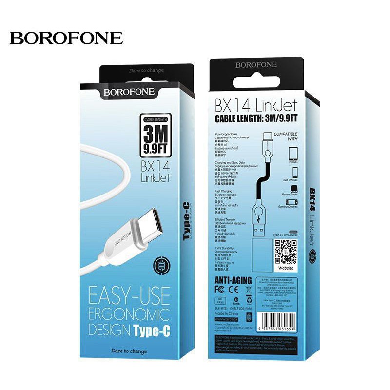 สายชาร์จ Borofone รุ่น BX14 Micro 1เมตร2เมตร3เมตร ราคาถูก ของแท้สินค้า ...