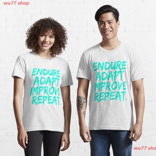 wu77 shop New Endure Adapt Improve Repeat | Epic Motivational Essential T-Shirt sale