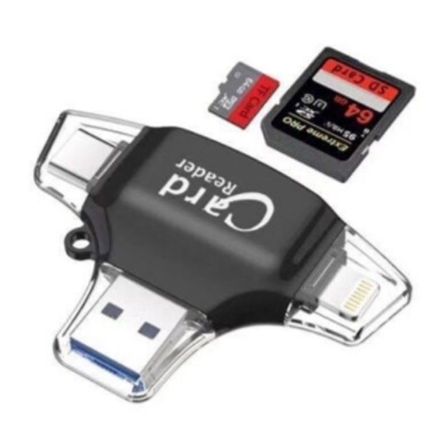 idragon 4-In-1 OTG Card Reader Mini USB 2.0 TF SD Card Slot For ...