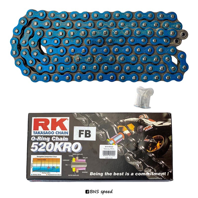 โซ่-rk-520kro-o-ring-สีน้ำเงิน-japan