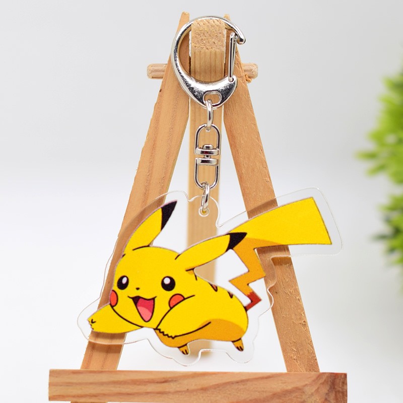 พวงกุญแจจี้อะคริลิคพิมพ์ลายโปเกมอน-pikachu