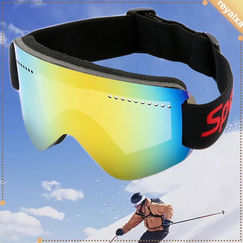 ราคาและรีวิวแว่นตาสกี ผู้หญิง ผู้ชาย เล่นสกี สโนว์บอร์ด แว่นตาป้องกันรังสียูวี แว่นตาหิมะ สําหรับเล่นสเก็ต กีฬากลางแจ้ง รถจักรยานยนต์ ขี่จักรยาน