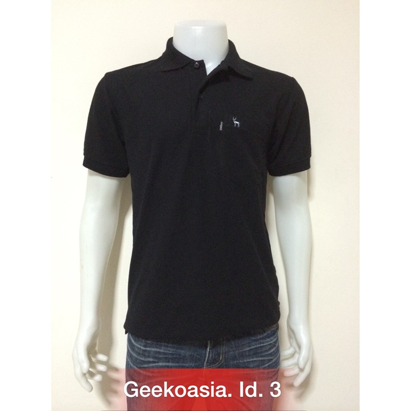 เสื้อโปโล-geeko-ตรากวาง-สีดำ