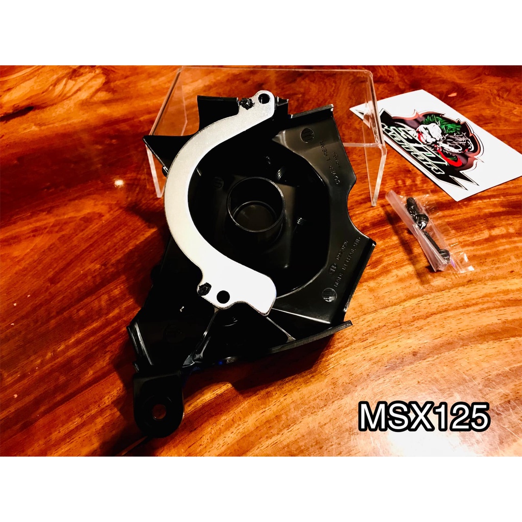 ฝาครอบสเตอร์หน้า-msx-สีดำhm-msx125-แถมน๊อต-บังสเตอร์-ฝาปิดสเตอร์หน้า-แบบแท้