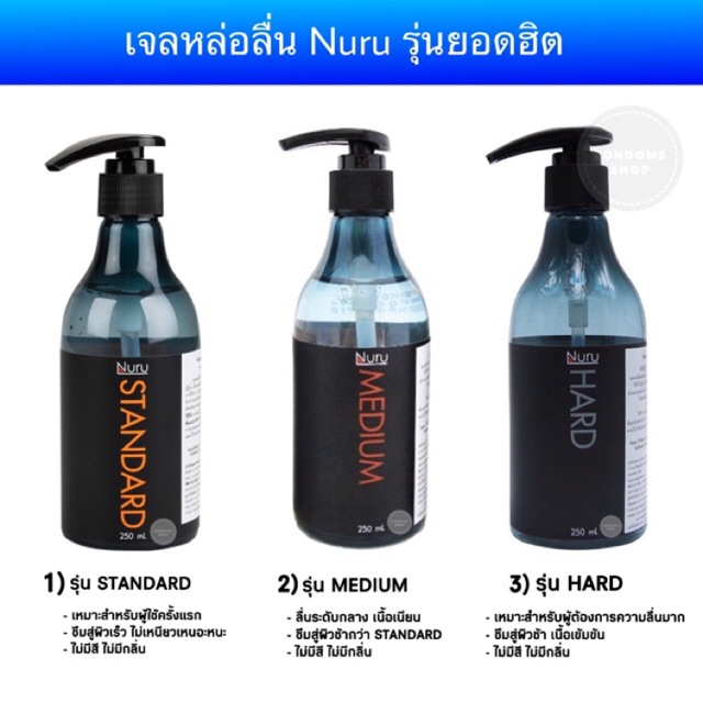 ครบทุกรุ่น-เจลหล่อลื่น-นูรุฮาร์ด-nuru-hard-gel-nuru-standard-nuru-medium-250ml